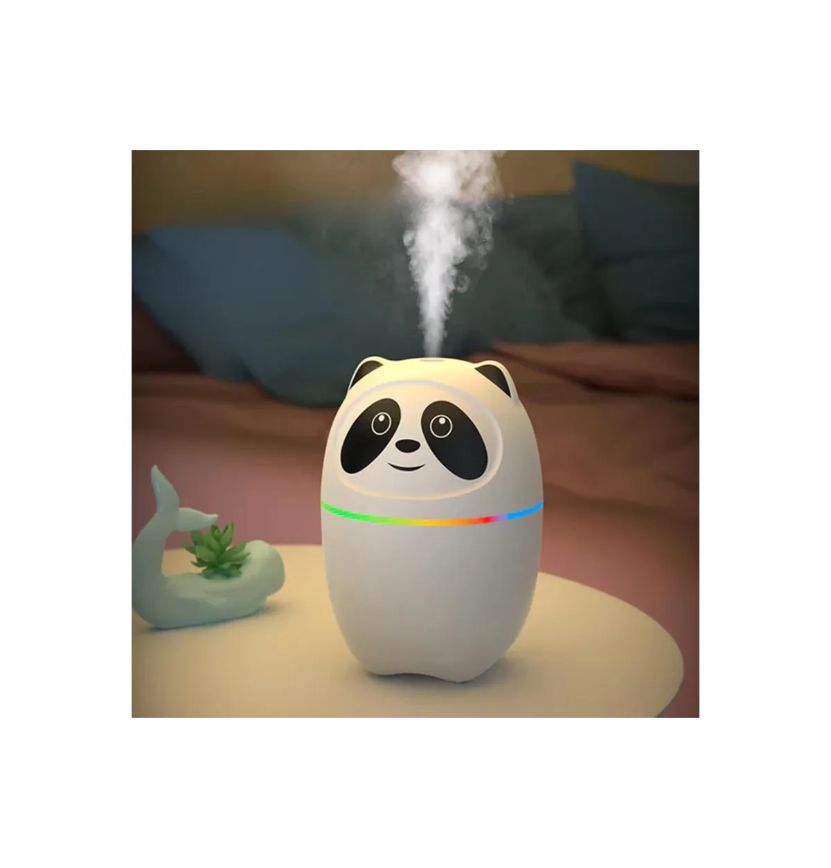 Panda Shaped Cool Mist Humidifier with RGB LED Light