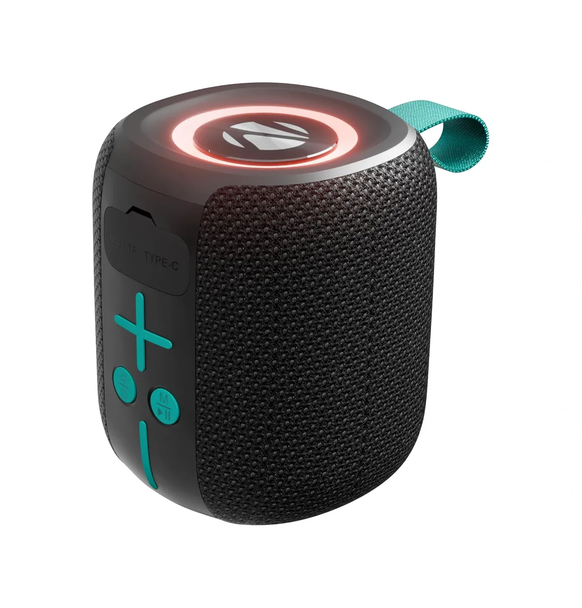 Zebronics 2026 Launch Portable Bluetooth Speaker, 5W RMS, Up to 10Hrs Playback, Passive Radiator, TWS, BT v5.4, USB & mSD, 9 RGB Modes, Splash Proof, Type-C Charging (Sonic POD 15)