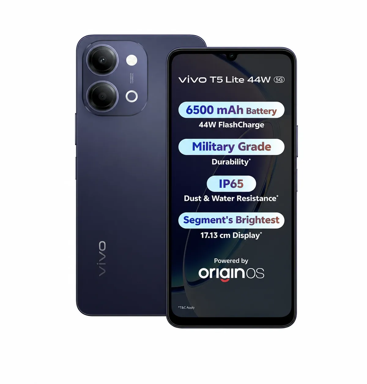 vivo T5 Lite 44W 5G (Twilight Shadow, 256 GB) (6 GB RAM)