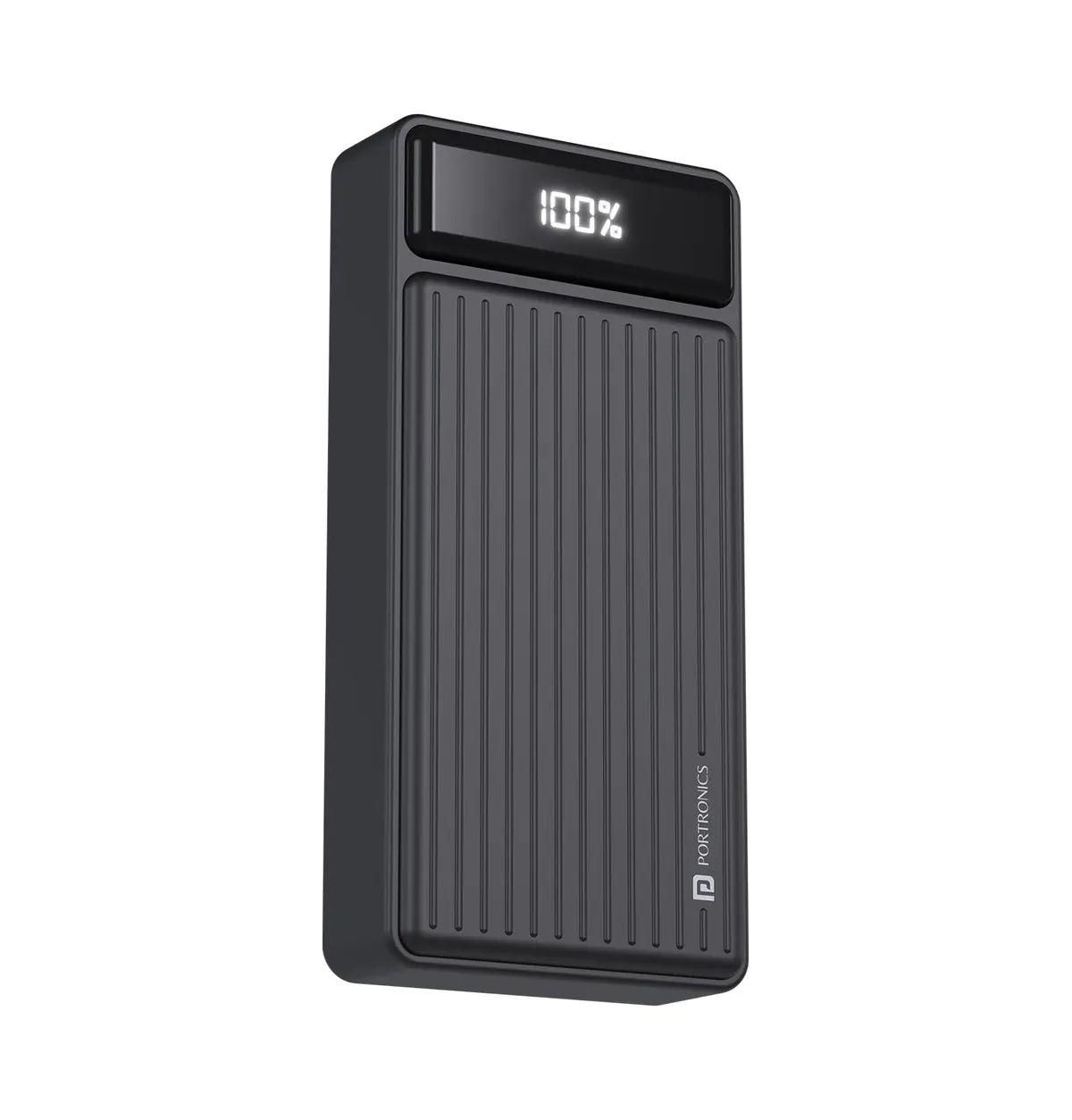 Portronics Luxcell B 20K Advanced 20000 mAh Power Bank with 22.5W Max Output, LED Battery Display, 22.5w Mach USB-A, 20w Type C PD Output, Type C Input, Wake Up Button, Black