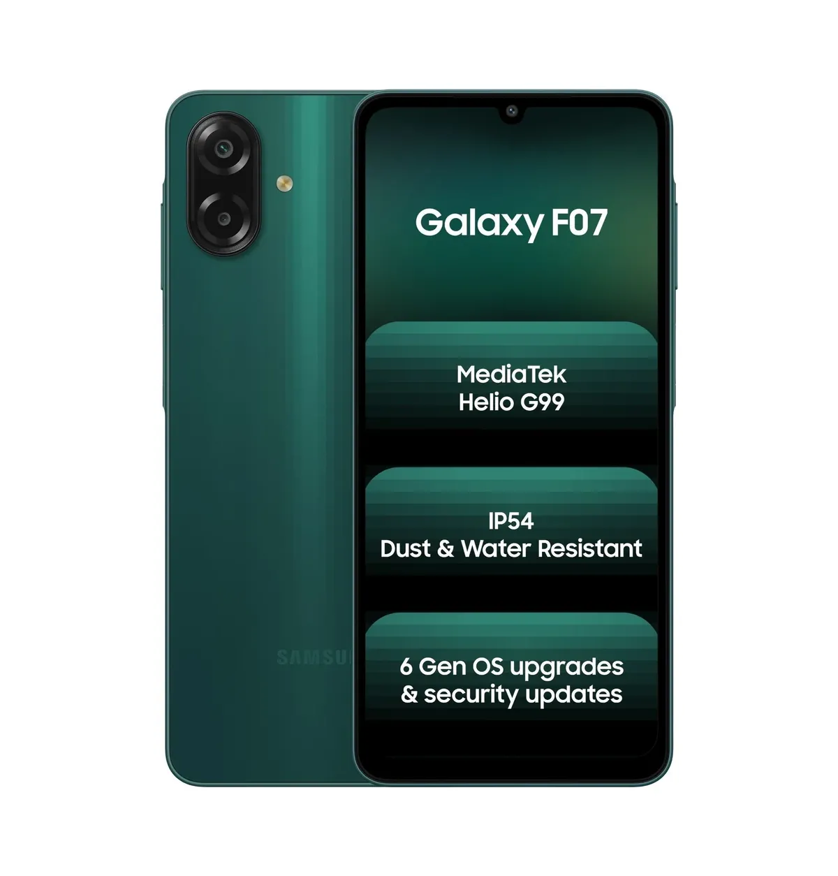 Samsung Galaxy F07 (Green, 64 GB) (4 GB RAM)