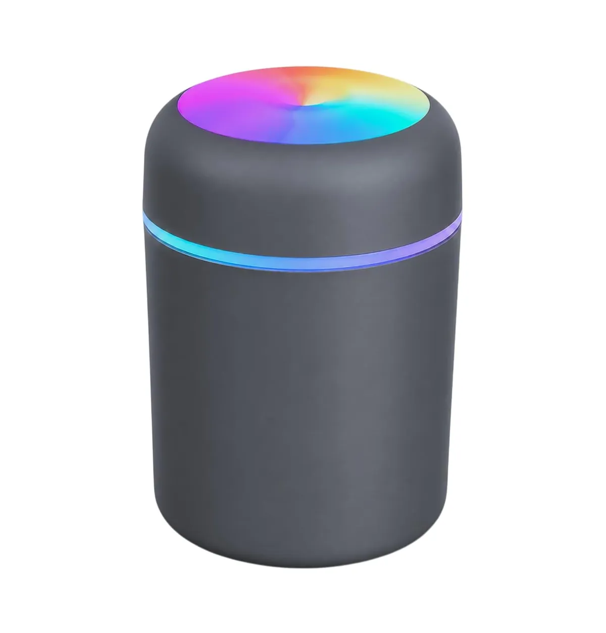 SELLER ZONE Humidifier With Colorful Light For Room, Bedroom, Office, Car (Grey), 300 ML