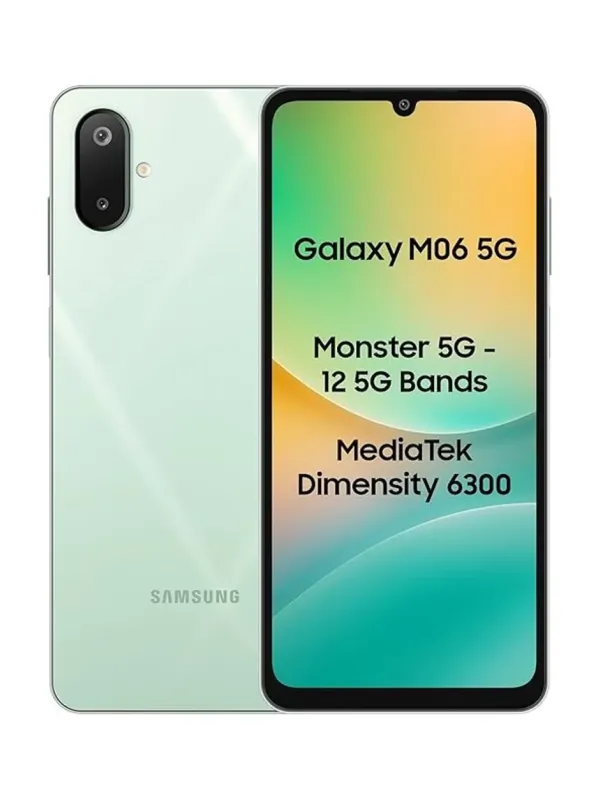 Product Samsung M06 5G (Sage Green, 128 GB) (4 GB RAM) Image