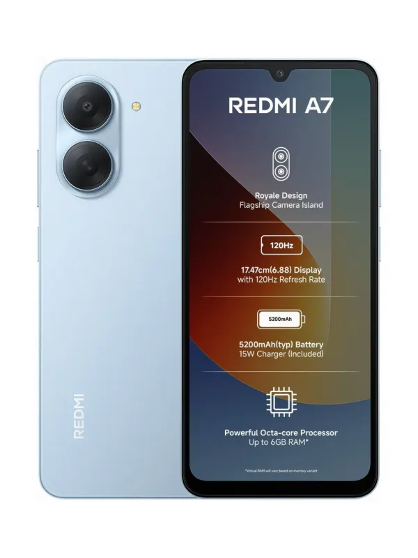 Product REDMI A7 (Sky Blue, 64 GB) (3 GB RAM) Image