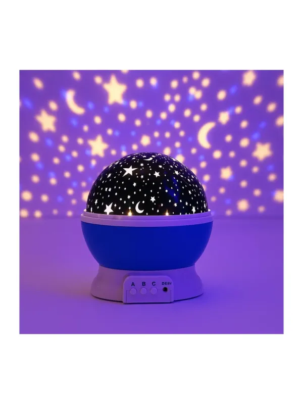 Product TOYTONIC Star Master Galaxy Night Projector Lamp – 360° Rotating Colorful LED Ceiling Light – Starry Space Projection for Home Decoration – Amazing Design, Gift for Kids Boy Girl, Plastic, Multicolor Image