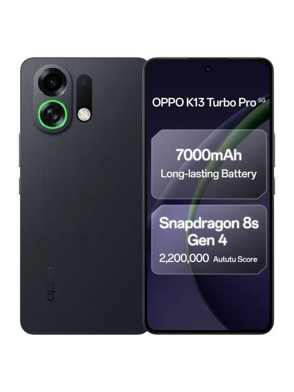 Product OPPO K13 Turbo Pro 5G (Midnight Maverick, 256 GB) (8 GB RAM) Image