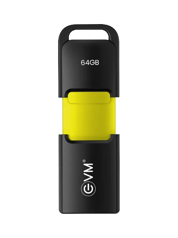 Product EVM EnX 64GB USB 3.2 Gen 1 Flash Drive | Exceptional 120MB/s Read| Sturdy Premium Metal Body | Convenient Integrated Key Loop | Laptop Desktop Smart TV Car Stereo | 10 Years Warranty (ENX/64GB) Image