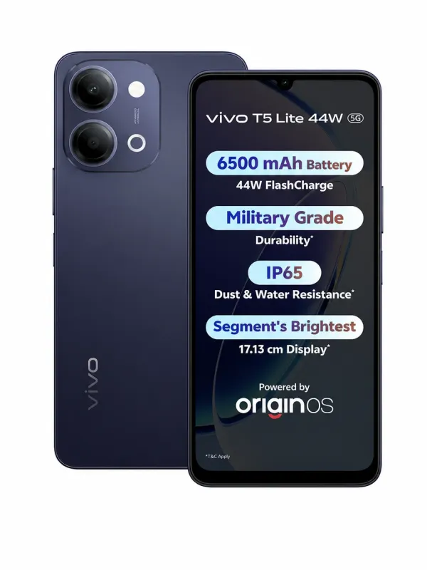 Product vivo T5 Lite 44W 5G (Twilight Shadow, 256 GB) (6 GB RAM) Image