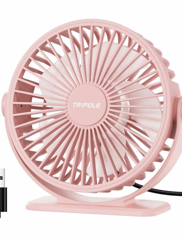 Product Portable USB Mini Fan – 3 Speeds, Rechargeable, Handheld & Desk Use Image