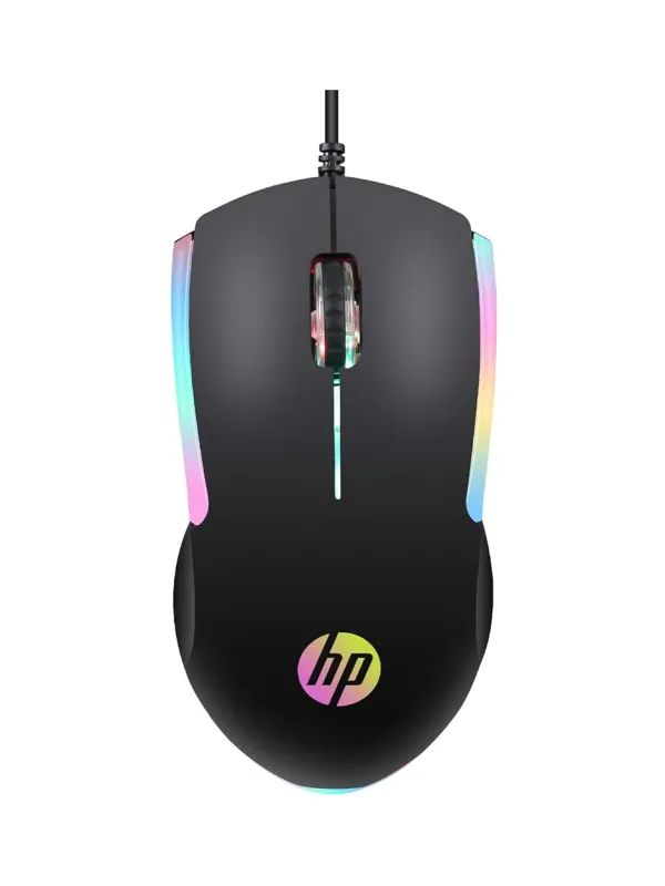 Product HP M160 USB Wired Gaming Optical Mouse with LED Backlight, 1000 DPI, 3 Buttons and Press Life Up to 3 Million Clicks, 1 Year Warranty (843W8AA, Black) Image