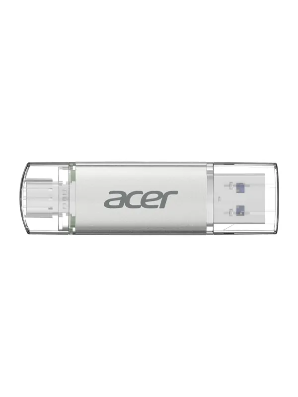 Product Acer USB Flash Drive UT300 128GB USB 3.2 Gen1 Up to 150MB/s with Dual Port Type-A & Type-C Flash Drive for PC/Laptop/MacBook/Smartphone Image